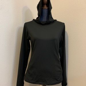Black workout hoodie